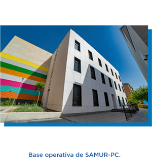 Base operativa de SAMUR-PC.