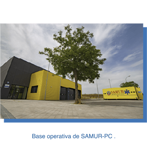 Base operativa de SAMUR-PC .