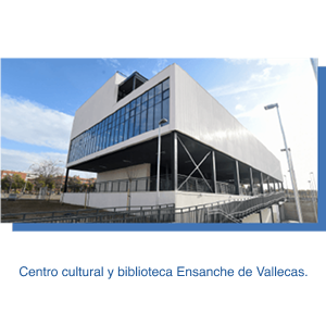 Centro cultural y biblioteca Ensanche de Vallecas.