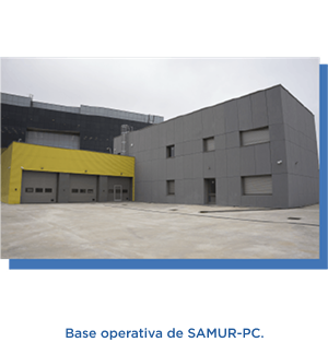 Base operativa de SAMUR-PC.