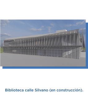Biblioteca calle Silvano (en construcción).