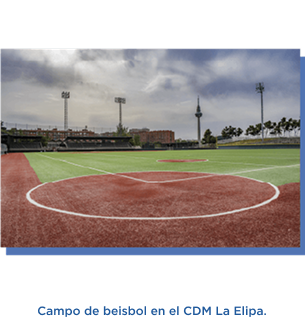 Campo de beisbol en el CDM La Elipa.