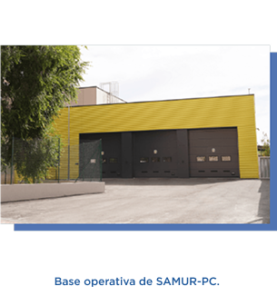 Base operativa de SAMUR-PC.